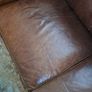 2 x real leather couches Image 5