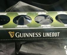 Man cave home bar Rugby pint carrier