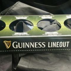 Man cave home bar Rugby pint carrier