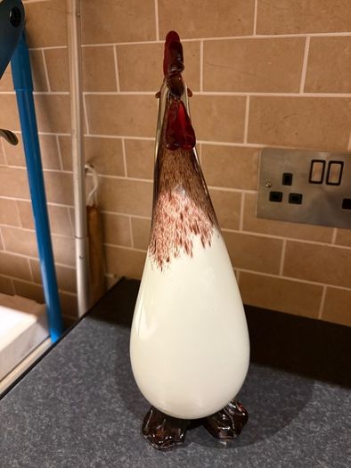 Murano Vintage Glass Rooster