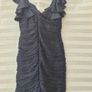 Rare London navy blue ruffled bodycon dress Image 2