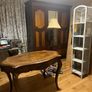 antique walnut and rosewood inlay table Image 7