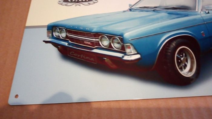 Ford Cortina sign classic car sign