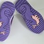 Clarks Play Print Girls Purple Sparkly shoes Image 4
