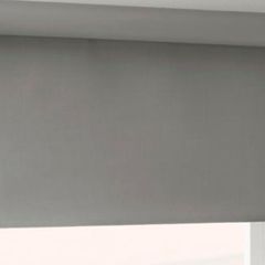 Block-out roller blind, grey, 160x195 cm
