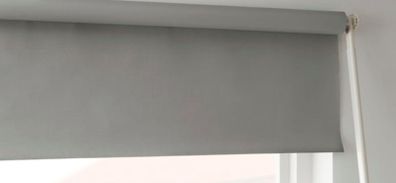Block-out roller blind, grey, 160x195 cm