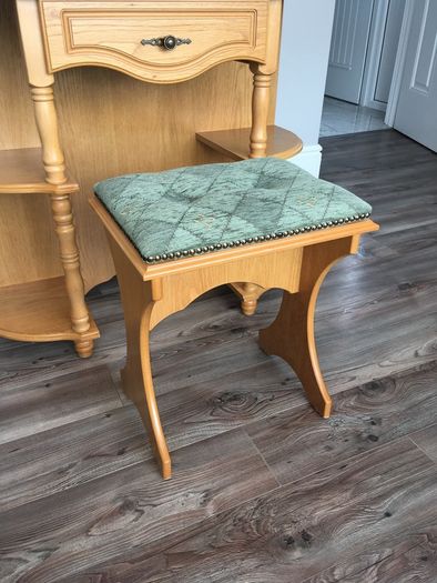 Vintage Style Wooden Cabinet with Chair