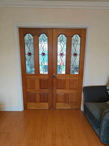 Solid Teak Double Doors