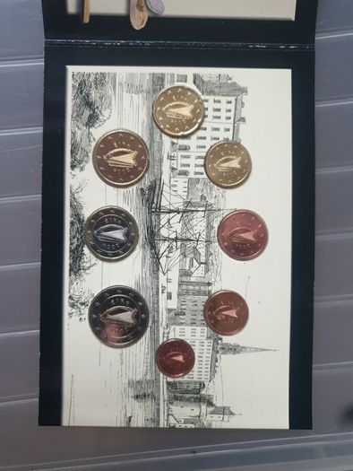 2004 Ireland Official Annual Euro Set 'Reginald's Tower Waterford' with UNC 8 Euro Coins from Central Bank of Ireland.