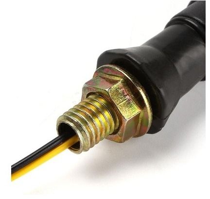 1Pair Waterproof Amber Light 12 LED Motorcycle Turn Signal Lights Indicators Lights