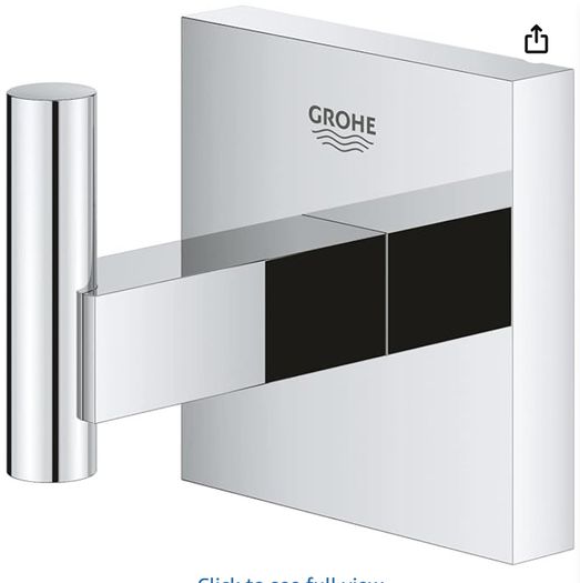 GROHE Essentials Cube Robe Hook x2- 40Euro for this set