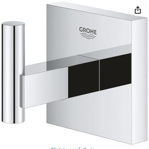 GROHE Essentials Cube Robe Hook x2- 40Euro for this set