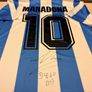 Diego Maradona Hand Signed Shirt Signed in 2015 Argentina + COA Image 5