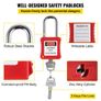 58 PCS Lockout Tagout Kits, Electrical Safety Loto Kit Includes Padlocks, Lockout Station, Hasp, Tags & Zip Ties, Lockout Tagout Safety Tools for Industrial, Electric Power, Machinery Image 4