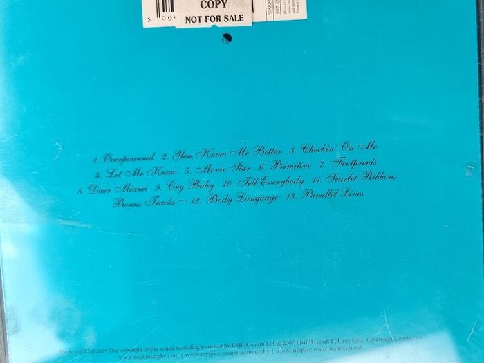 Roisin Murphy - Overpowered CD (2007) House, Funk, Disco PROMO COPY EX+