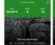 Dermot Kennedy Tickets x2