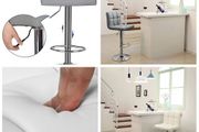 2 x New Black lift bar chair, kitchen, breakfast stools - FREE Delivery
