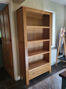 Solid Oak Bookcase /  Bookshelf