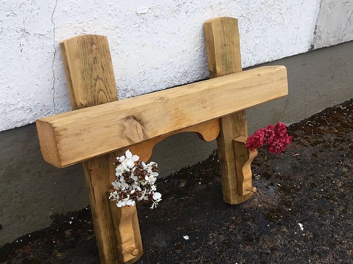 Rustic Oak Beam floating shelf / display