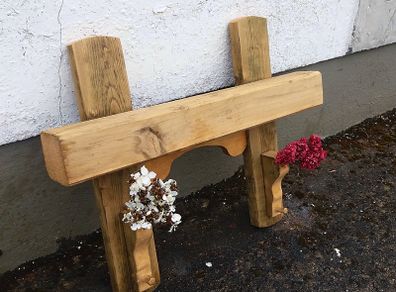 Rustic Oak Beam floating shelf / display