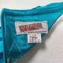 Vintage 1980s turquoise blue pleated midi length skirt. Made in Ireland by Michel Ambers, size 12. Image 8