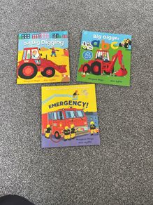 Dig Dig Digging, Big Digger ABC, Emergency - pre school books x 3