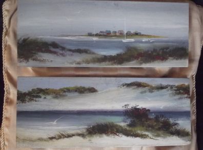 2 oil paintings on board by a american artist raymont essington parsons