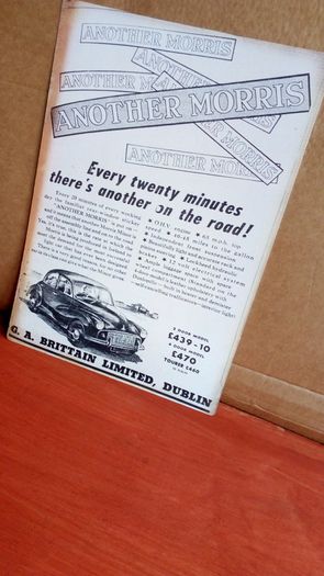 Morris Minor 1954 Reproduction Ireland poster, Irish Memorabilia