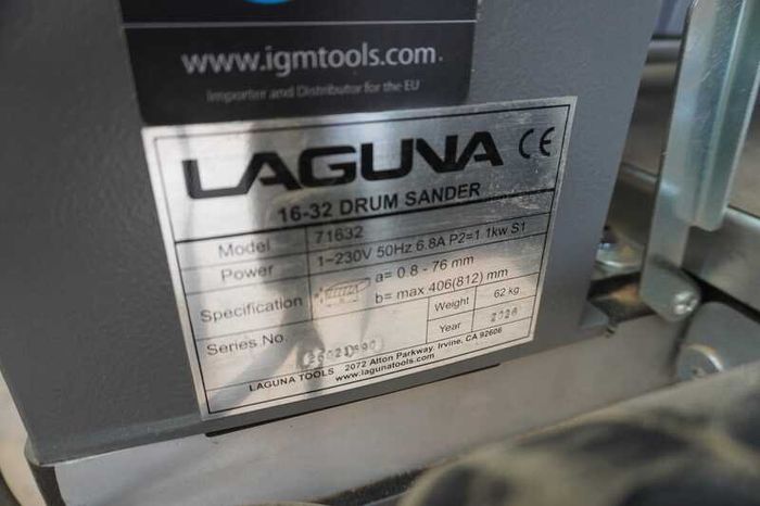 Laguna 16-32 Drum Sander including rollers