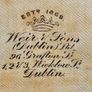 Weir and Sons Dublin Grafton Street Turtoise Shell Imitation Medal? Coin Holder Image 5