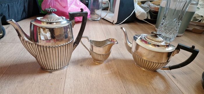 Vintage EPBM Silver Plated 3-Piece Tea & Coffee Service Set
