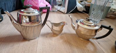 Vintage EPBM Silver Plated 3-Piece Tea & Coffee Service Set