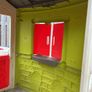 Smoby Jura Lodge playhouse with picnic table and doorbell Image 4