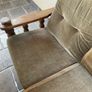 Vintage 2-seater wooden sofa Image 3