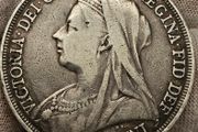 Great Britain Silver 1895 Crown Queen Victoria LIX