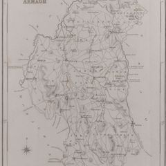 Armagh 1837 Antique Map Including Baronies