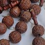 VICTORIAN HUGE Rosewood Rosary Beads Image 2