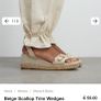 River Island size 5 cream wedges Image 9