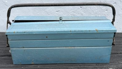 metal toolbox and contents