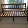 Solid Wood Bench with a cushion Image 5
