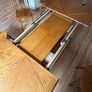 Solid wood extendable table and 5 chairs Image 4