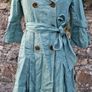 Atmosphere -Teal Double-Breasted Trench Coat Image 5