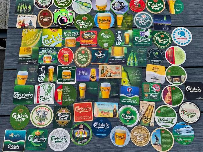 70 Carlsberg Beermats