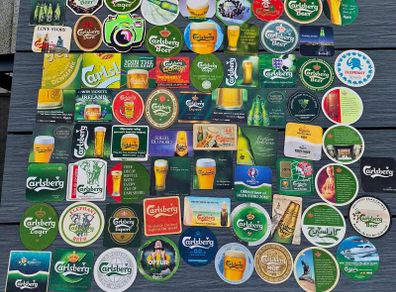 70 Carlsberg Beermats
