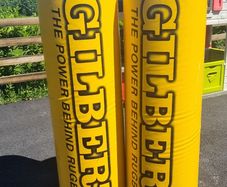 2x Gilbert Yellow Rugby Tackle Bags