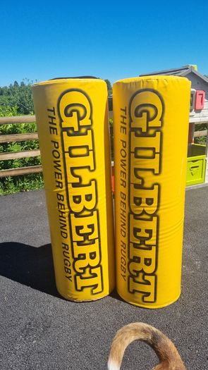 2x Gilbert Yellow Rugby Tackle Bags
