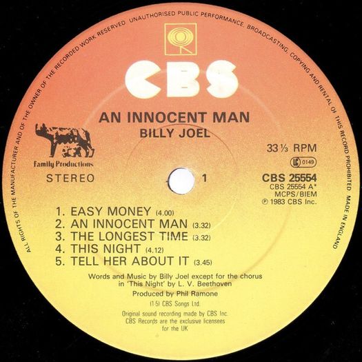 Billy Joel   An Innocent Man
