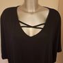 BNWT Friends Like These Black Criss Cross long line  Short sleeve black oversized top size UK20/22/24 EU48/50/52 Postage included Image 3