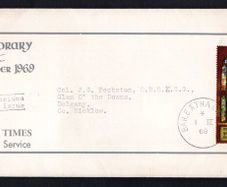 1969 Ireland Contemporary Irish Art Stained Glass Church Window by Evie Hone Commemorative Stamp The irish Times Addressed First Day Cover (FDC)