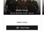 2x standing tickets to The Wolfe Tones (sold out)